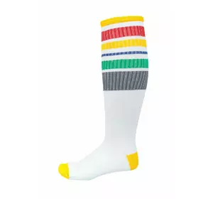 Гольфи білі в кольорову смужку YA.05.92.001 Гольфи білі в кольорову смужку YA.05.92.001