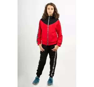 Костюм червоно-чорний для дівчинки YF.22.07.001/YF.22.24.002 Костюм червоно-чорний для дівчинки YF.22.07.001/YF.22.24.002