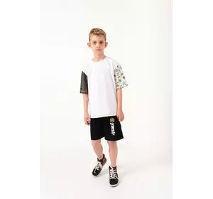 Футболка біла з різними рукавами YE.11.03.006 Футболка біла з різними рукавами YE.11.03.006