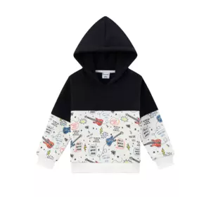 Толстовка з капюшоном утеплена, принт музичні інструменти YU.12.07.001 Толстовка з капюшоном утеплена, принт музичні інструменти YU.12.07.001