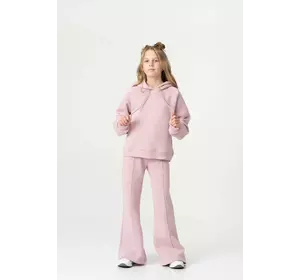 Костюм утеплений з брюками палаццо пудра YN.22.25.007 Костюм утеплений з брюками палаццо пудра YN.22.25.007