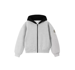 Толстовка для хлопчика світло-сіра з чорним капюшоном YU.12.07.002 Толстовка для хлопчика світло-сіра з чорним капюшоном YU.12.07.002