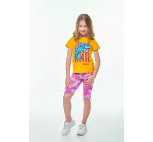 Велосипедки малинові тай-дай для дівчаток YH.21.25.001 Велосипедки малинові тай-дай для дівчаток YH.21.25.001