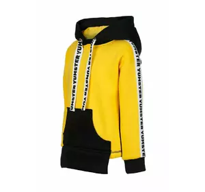 Худі жовто-чорний з тасьмою утеплений YC.02.07.001 Худі жовто-чорний з тасьмою утеплений YC.02.07.001