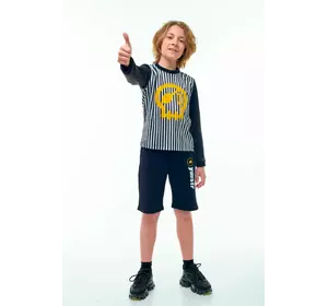 Лонгслів смугастий з принтом череп YH.11.04.002 Лонгслів смугастий з принтом череп YH.11.04.002