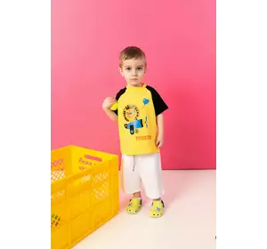 Футболка жовта з левеням YH.11.03.006 Футболка жовта з левеням YH.11.03.006