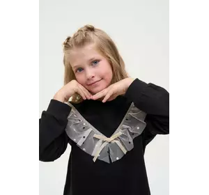 Стильний світшот зі вставкою із фатину YU.22.09.001 Стильний світшот зі вставкою із фатину YU.22.09.001