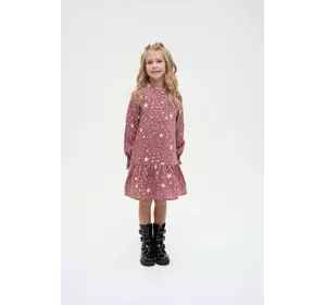 Сукня з довгими рукавами, принт зірки YU.22.30.008 Сукня з довгими рукавами, принт зірки YU.22.30.008