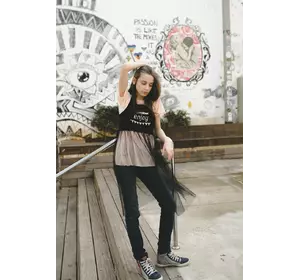 Чорна Yumster накидка для дівчинки YA.22.31.001 Чорна Yumster накидка для дівчинки YA.22.31.001