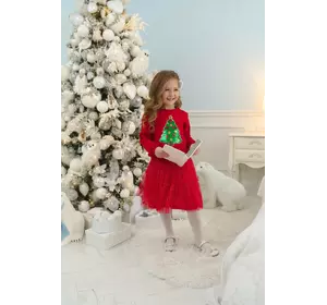 Світшот червоний з аплікацією з паєток Ялинка YI.22.09.005 Світшот червоний з аплікацією з паєток Ялинка YI.22.09.005