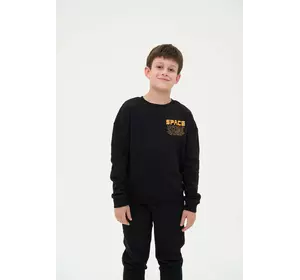 Світшот для хлопчика чорний Nasa YU.12.09.005 Світшот для хлопчика чорний Nasa YU.12.09.005