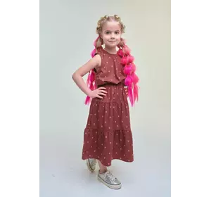 Літня сукня в горох фуксія YT.22.30.005 Літня сукня в горох фуксія YT.22.30.005