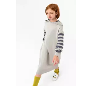 Плаття-світшот світло-сірого кольору YA.22.07.005 Плаття-світшот світло-сірого кольору YA.22.07.005