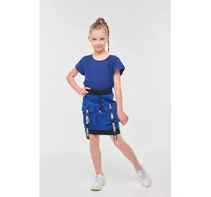 Спідниця синя з накладними кишенями YH.22.22.005 Спідниця синя з накладними кишенями YH.22.22.005