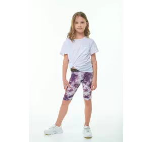 Велосипедки фіолетові тай-дай для дівчаток YH.21.25.002 Велосипедки фіолетові тай-дай для дівчаток YH.21.25.002