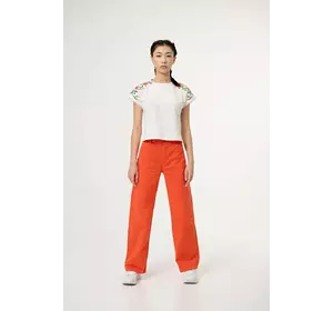 Брюки помаранчеві для дівчат YS.21.23.001 Брюки помаранчеві для дівчат YS.21.23.001