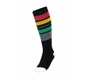 Дитячі гольфи чорні в кольорову смужку YA.05.92.002 Дитячі гольфи чорні в кольорову смужку YA.05.92.002