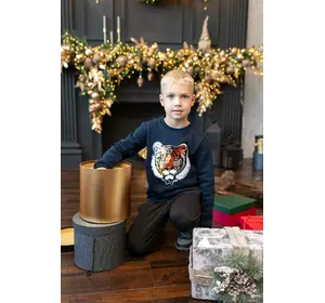 Світшот з аплікацією з паєток Тигр YI.12.09.009 Світшот з аплікацією з паєток Тигр YI.12.09.009