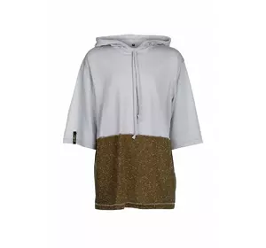 Футболка з капюшоном сіро-зеленого кольору YA.11.03.006 Футболка з капюшоном сіро-зеленого кольору YA.11.03.006