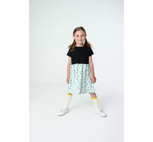 Сукня чорно-блакитна з принтом Ice Cream YJ.22.09.004 Сукня чорно-блакитна з принтом Ice Cream YJ.22.09.004