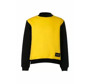 Світшот жовто-чорний з флісом для дівчинки YС.02.09.004 Світшот жовто-чорний з флісом для дівчинки YС.02.09.004