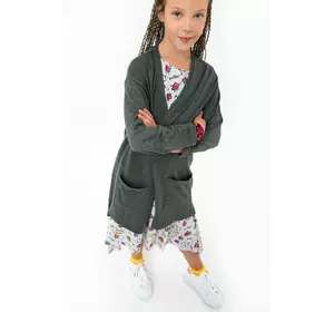 Кофта для дівчинки сірого кольору YA.02.08.003 Кофта для дівчинки сірого кольору YA.02.08.003