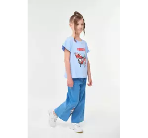 Комплект з футболки та джинсів для дівчинки YLG0012