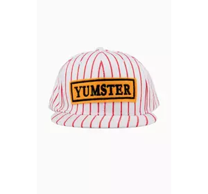 Кепка біла в червону смужку Кепка белая в красную полоску YA15 Кепка біла в червону смужку Кепка белая в красную полоску YA15