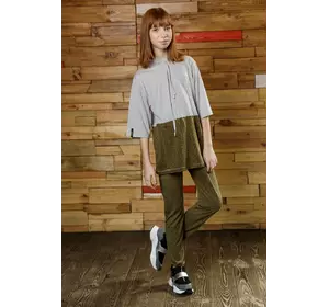 Худі сіро-зеленого кольору YA.11.03.006 Худі сіро-зеленого кольору YA.11.03.006