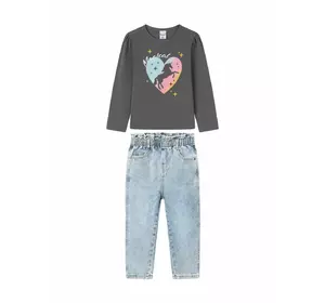 Костюм для дівчинки сірий єдиноріг YU.22.04.001|YU.22.24.001 Костюм для дівчинки сірий єдиноріг YU.22.04.001|YU.22.24.001