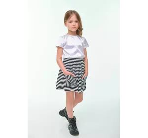 Спідниця смугаста чорно-біла YH.22.22.004 Спідниця смугаста чорно-біла YH.22.22.004