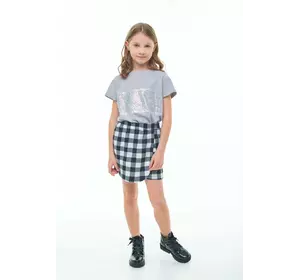 Футболка сіра з паєтками YH.21.03.006 Футболка сіра з паєтками YH.21.03.006