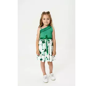 Сарафан із відкритим плечем зелений + сумочка на ланцюжку YJ.21.30.011 Сарафан із відкритим плечем зелений + сумочка на ланцюжку YJ.21.30.011