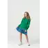 Костюм із зеленим світшотом на флісі та джинсовою спідницею YN.22.25.004 Костюм із зеленим світшотом на флісі та джинсовою спідницею YN.22.25.004