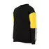 Світшот із брендованою тасьмою на рукаві чорний з жовтим YC.02.09.032