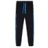 Спортивні штани на флісі, чорні із синіми вставками YU.12.24.003 Спортивні штани на флісі, чорні із синіми вставками YU.12.24.003